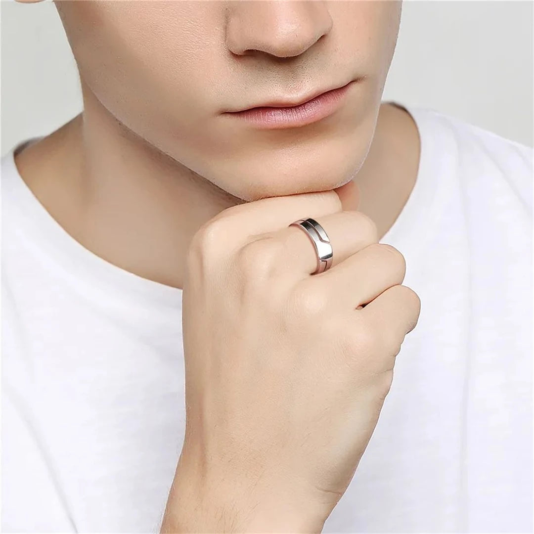 Men’s Stainless Steel Band Ring
